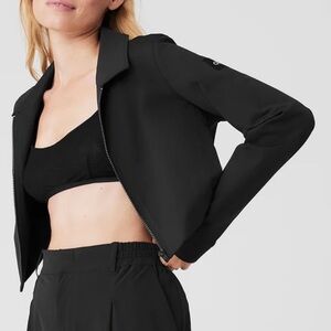 alo cropped high speed jacket